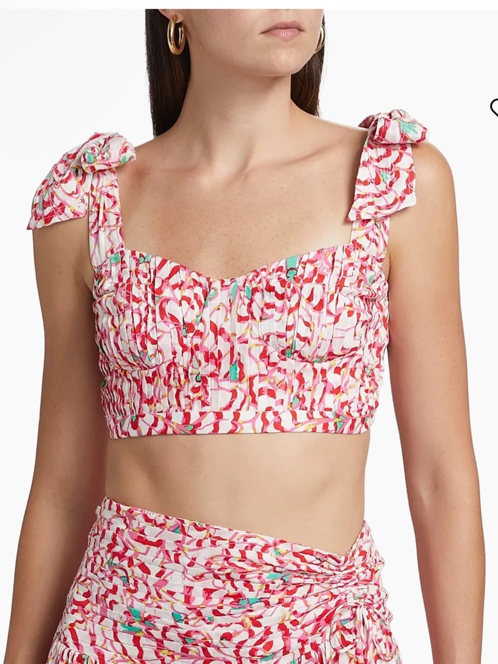 NWT Poupette St Barth Carla Convertible Cropped Top